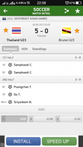 thailand u23 vs brunei u23 