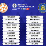 line up felda united vs pahang,