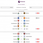 EPL SCHEDULE WEEK 32