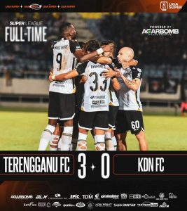 keputusan terengganu 3-0 kelantan darul naim