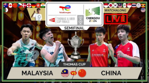 malaysia vs china piala thomas 2024