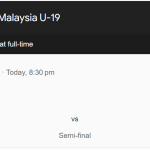 INDONESIA U19 VS MALAYSIA U19