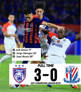 jdt 3-0 shanghai senhua