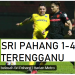 KEPUTUSAN SRI PAHANG VS TERENGGANU