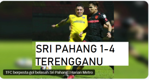 KEPUTUSAN SRI PAHANG VS TERENGGANU