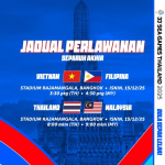 jadual fam separuh akhir sukan sea 2025