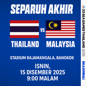 jadual separuh akhir sukan sea malaysia vs thailand