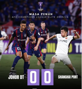 jdt 0-0 shanghai port