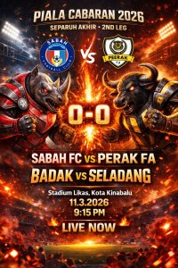 SABAH PERAK SEPARUH AKHIR PIALA CABARAN