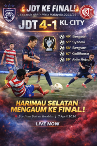 JDT 4-1 KL CITY