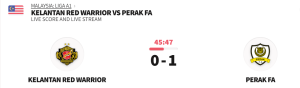 KELANTAN VS PERAK FA