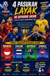 4 TEAM KE SEMI ASEAN U19