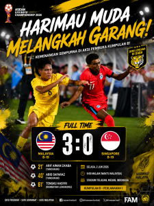 MALAYSIA 3-0 SINGAPURA